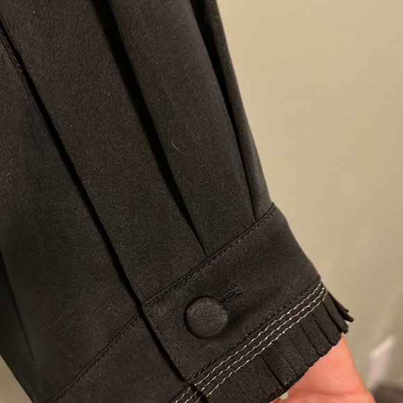 Coach NWT Silk Blouse with Ruffles and Lace - Picture 7 of 11